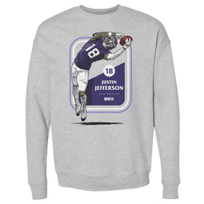 Justin Jefferson Men's Crewneck Sweatshirt | 500 LEVEL