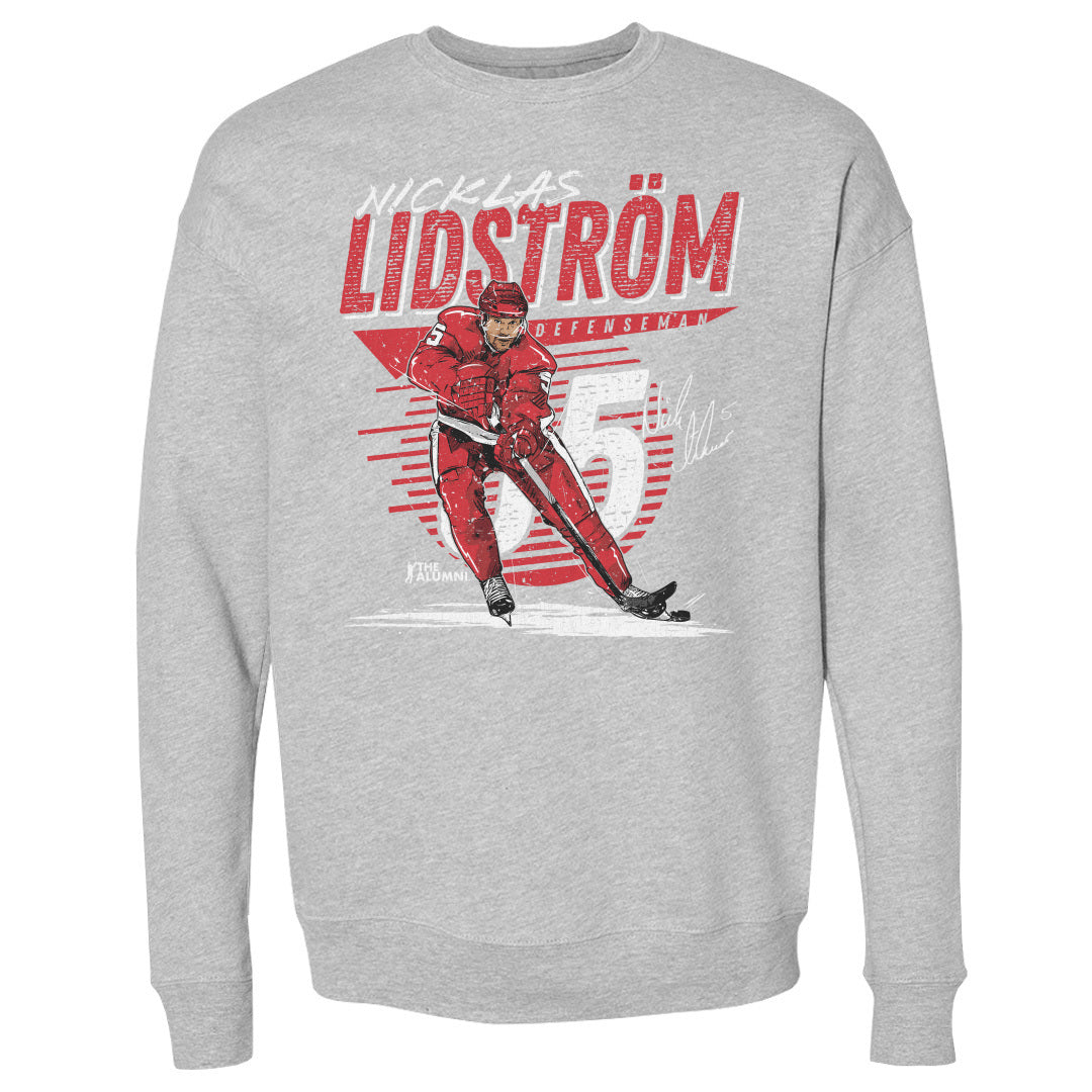 Nicklas Lidstrom Men's Crewneck Sweatshirt | 500 LEVEL