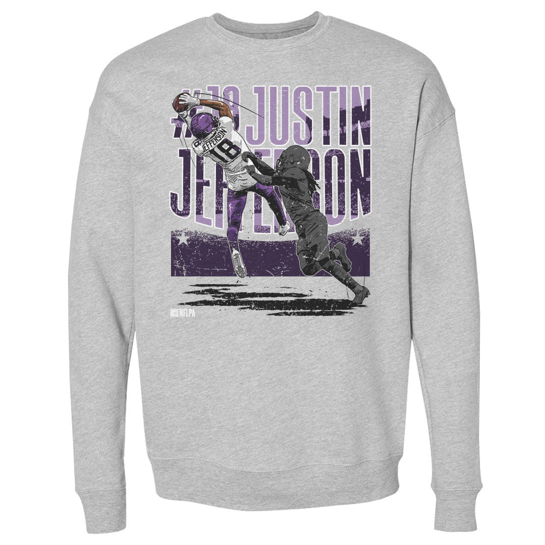 Justin Jefferson Men's Crewneck Sweatshirt | 500 LEVEL