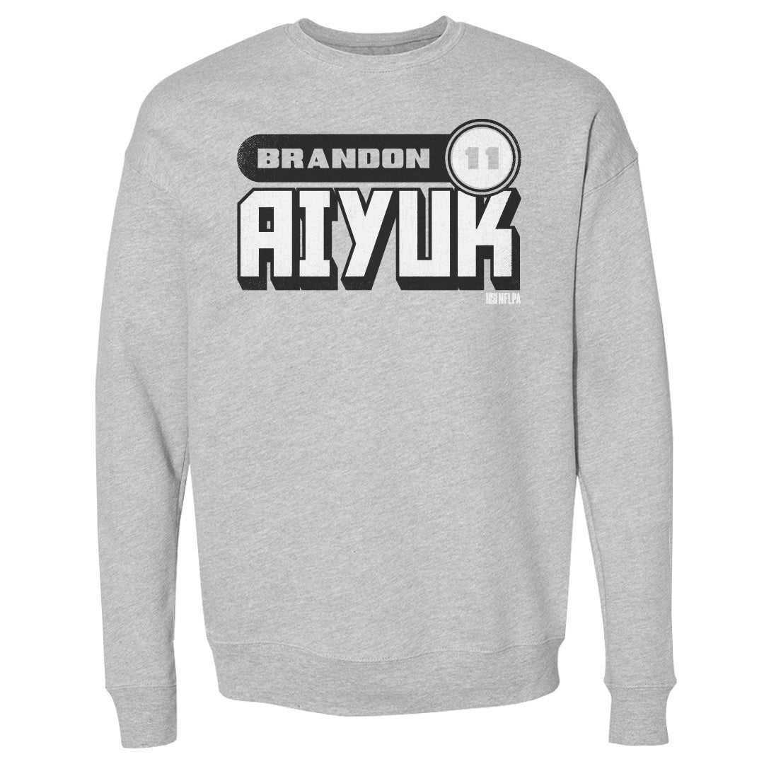 Brandon Aiyuk Men&#39;s Crewneck Sweatshirt | 500 LEVEL