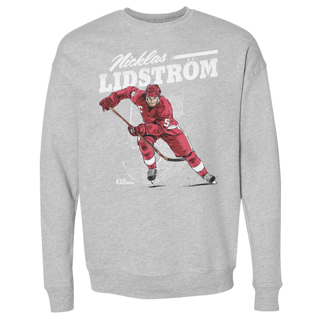 Nicklas Lidstrom Men's Crewneck Sweatshirt | 500 LEVEL