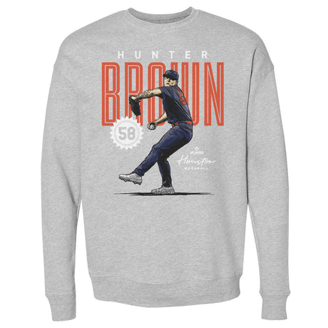 Hunter Brown Men's Crewneck Sweatshirt | 500 LEVEL