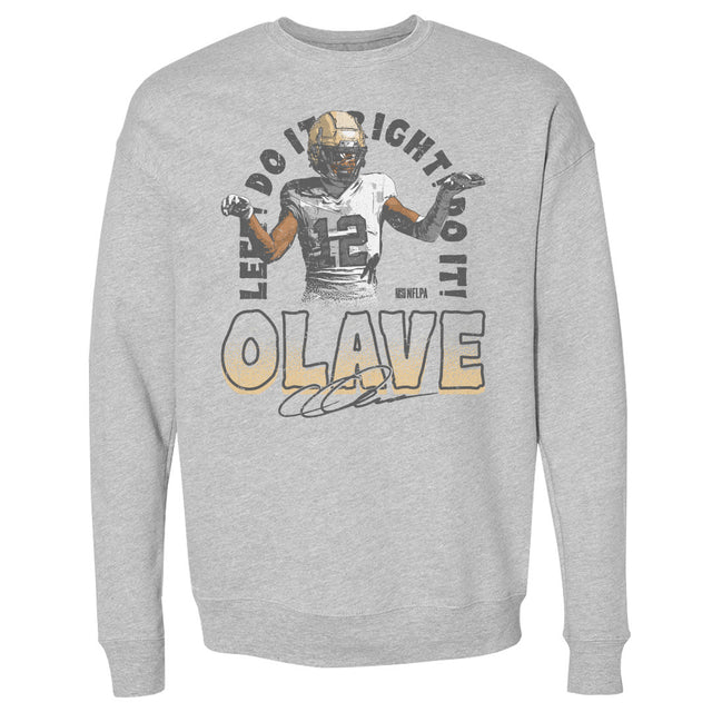 Chris Olave Men's Crewneck Sweatshirt | 500 LEVEL