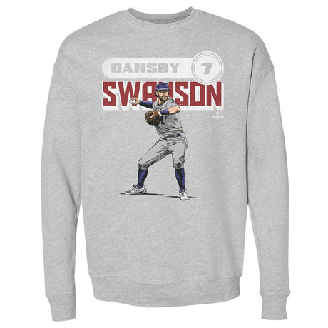 Dansby Swanson Men's Crewneck Sweatshirt | 500 LEVEL