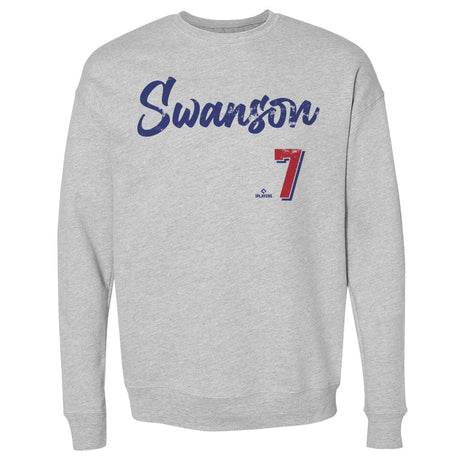 Dansby Swanson Men's Crewneck Sweatshirt | 500 LEVEL