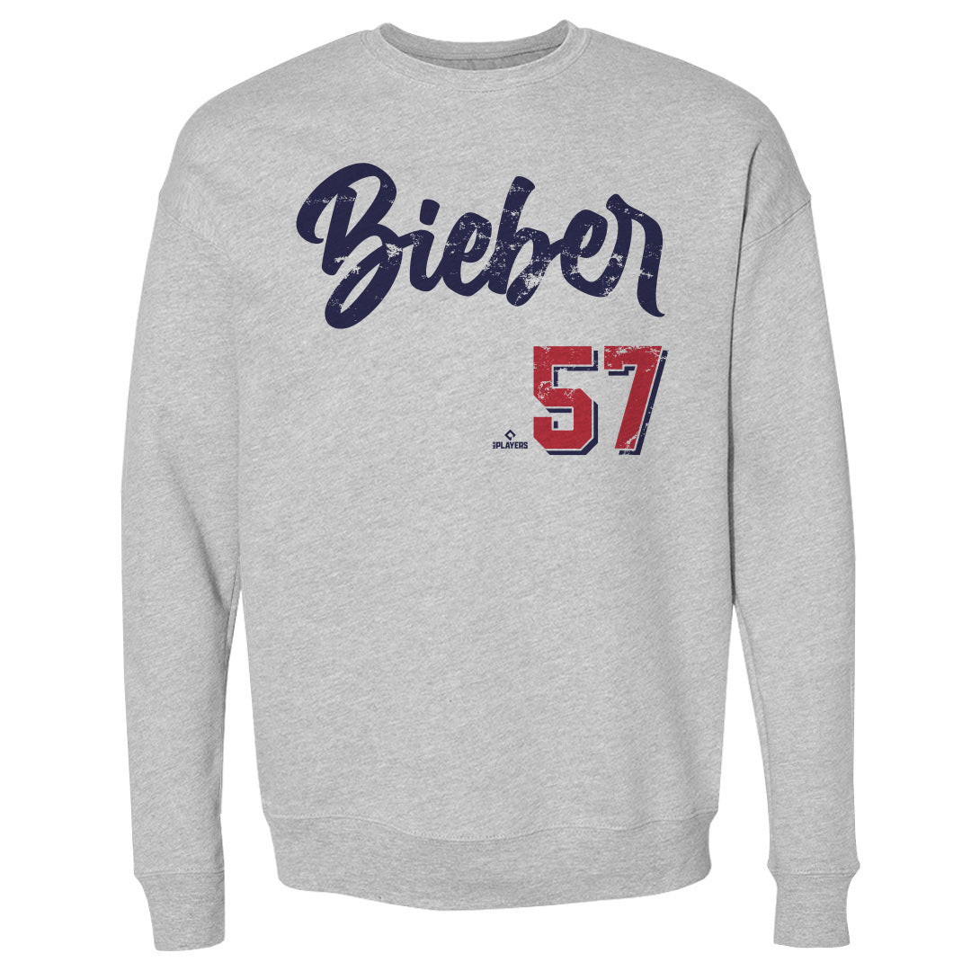 Shane Bieber Men&#39;s Crewneck Sweatshirt | 500 LEVEL