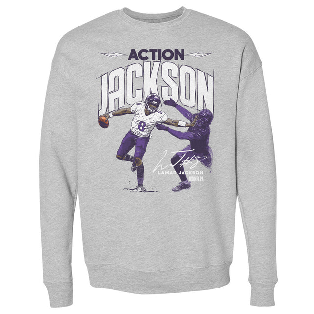 Lamar Jackson Men's Crewneck Sweatshirt | 500 LEVEL