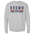 Hunter Brown Men's Crewneck Sweatshirt | 500 LEVEL