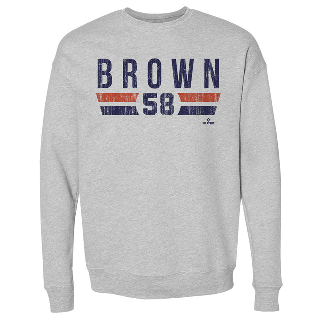 Hunter Brown Men's Crewneck Sweatshirt | 500 LEVEL