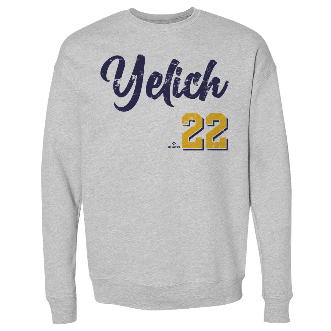 Christian Yelich Men&#39;s Crewneck Sweatshirt | 500 LEVEL