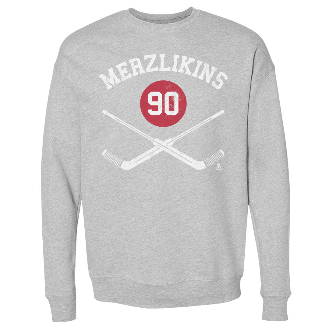 Elvis Merzlikins Men&#39;s Crewneck Sweatshirt | 500 LEVEL