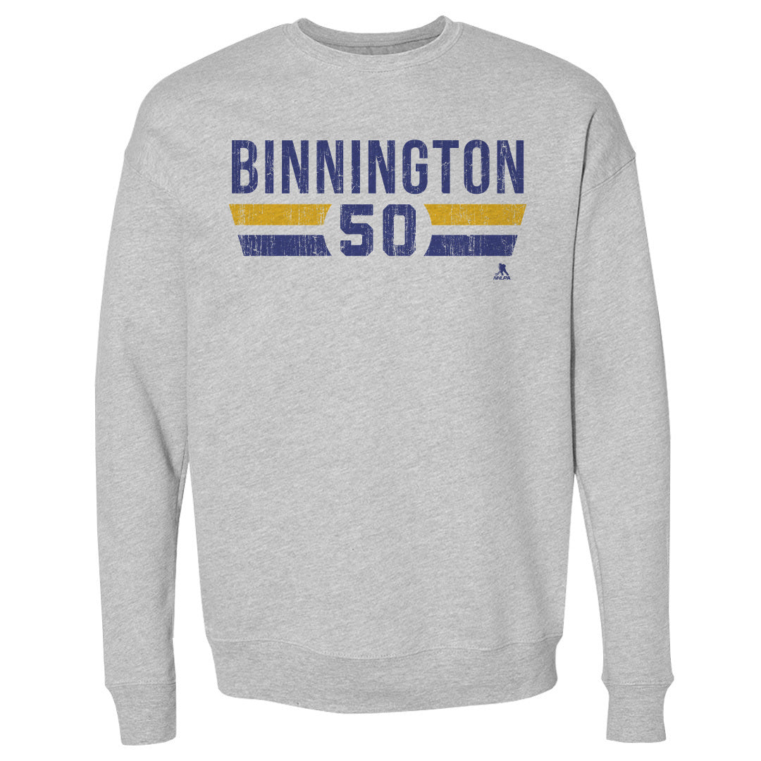Jordan Binnington Men's Crewneck Sweatshirt | 500 LEVEL