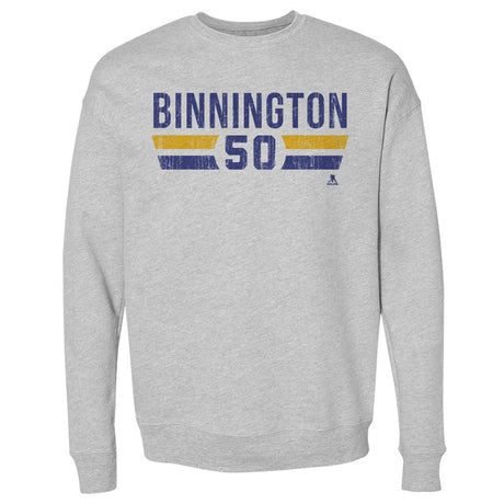 Jordan Binnington Men's Crewneck Sweatshirt | 500 LEVEL