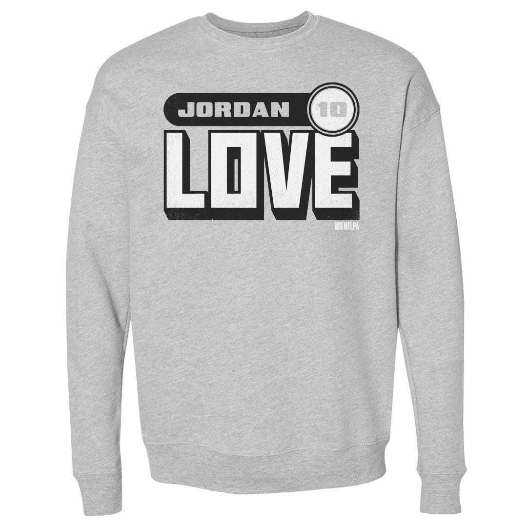 Jordan Love Men's Crewneck Sweatshirt | 500 LEVEL