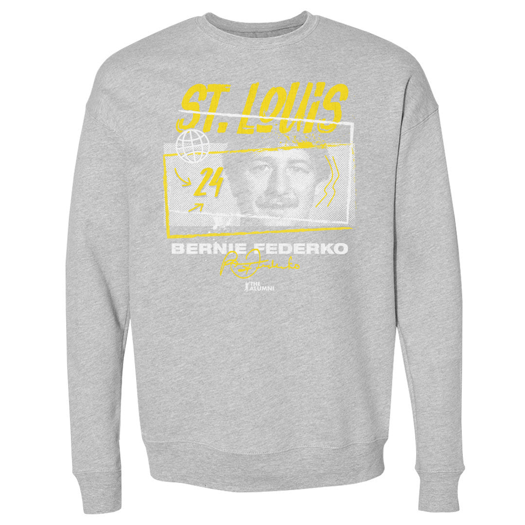 Bernie Federko Men&#39;s Crewneck Sweatshirt | 500 LEVEL