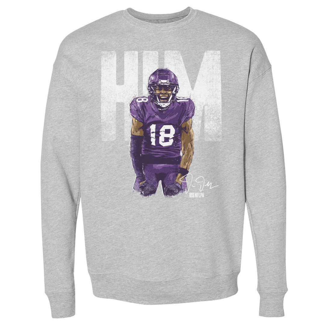 Justin Jefferson Men's Crewneck Sweatshirt | 500 LEVEL