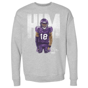 Justin Jefferson Men's Crewneck Sweatshirt | 500 LEVEL