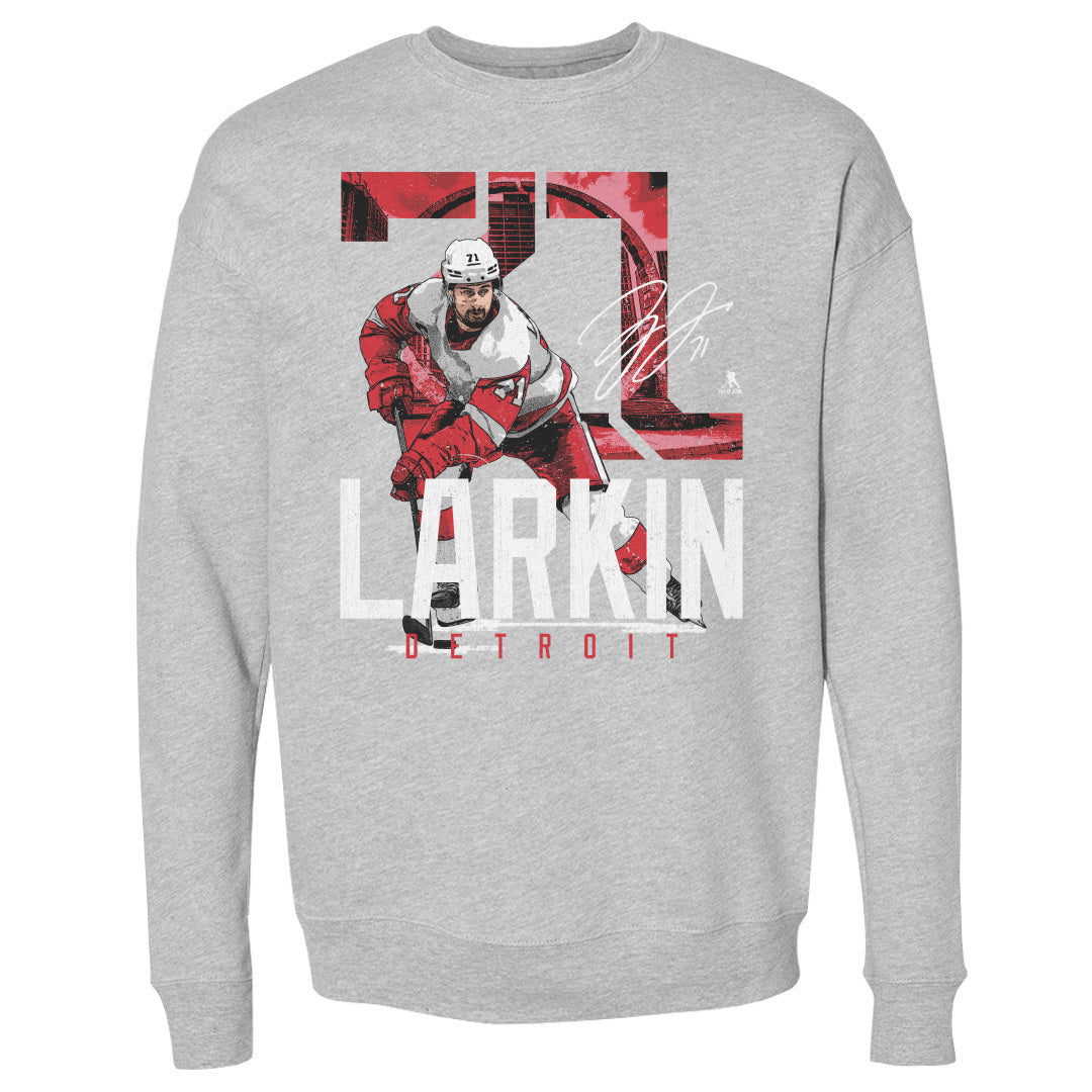 Dylan Larkin Men&#39;s Crewneck Sweatshirt | 500 LEVEL