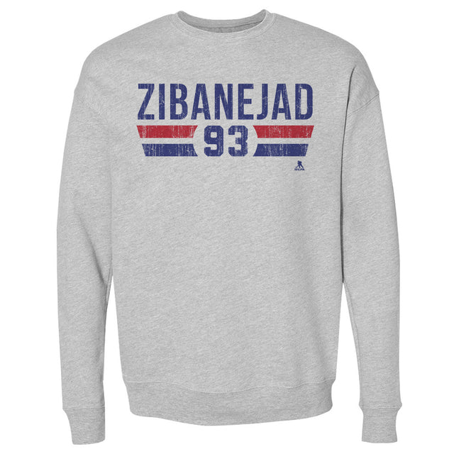 Mika Zibanejad Men's Crewneck Sweatshirt | 500 LEVEL