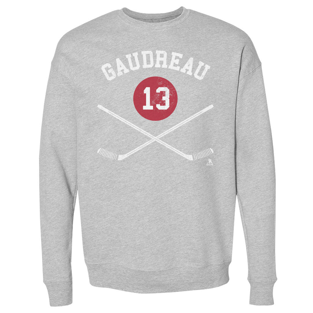 Johnny Gaudreau Men&#39;s Crewneck Sweatshirt | 500 LEVEL