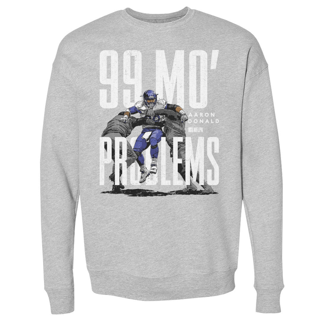 Aaron Donald Men&#39;s Crewneck Sweatshirt | 500 LEVEL