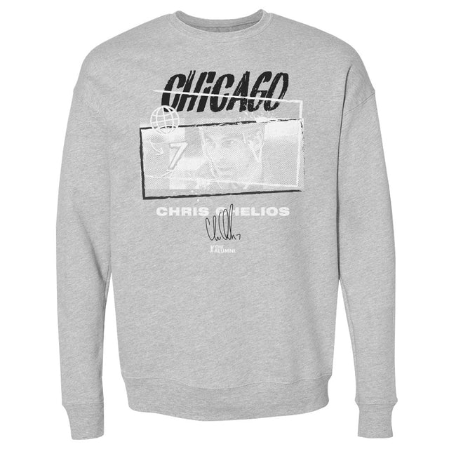 Chris Chelios Men's Crewneck Sweatshirt | 500 LEVEL