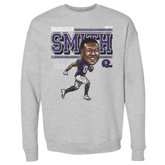 Roquan Smith Men's Crewneck Sweatshirt | 500 LEVEL
