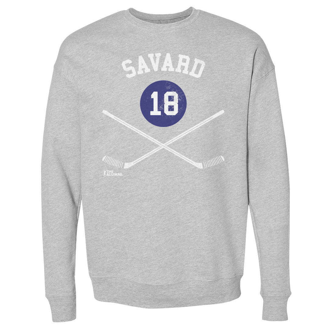 Serge Savard Men&#39;s Crewneck Sweatshirt | 500 LEVEL