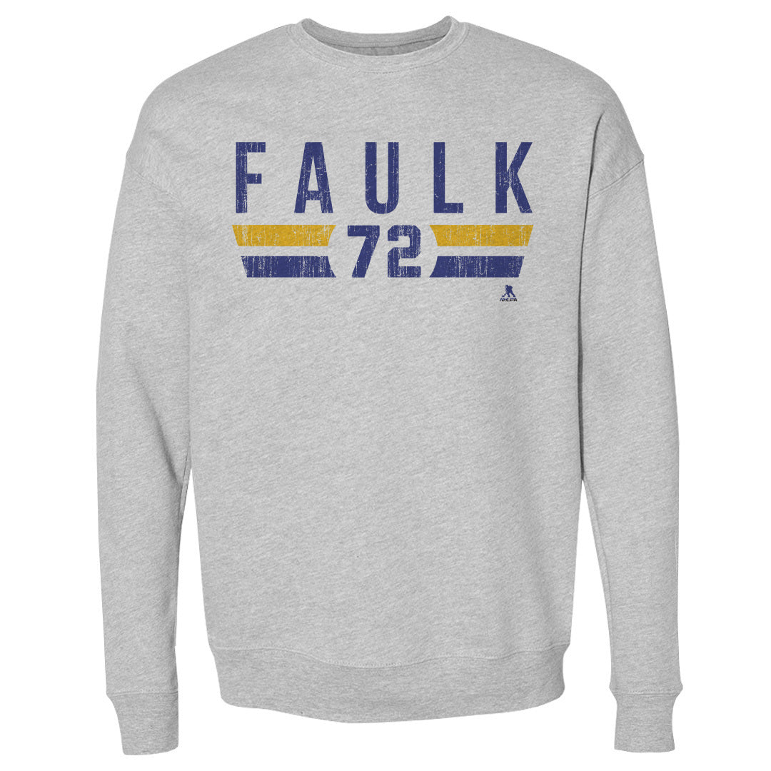 Justin Faulk Men&#39;s Crewneck Sweatshirt | 500 LEVEL