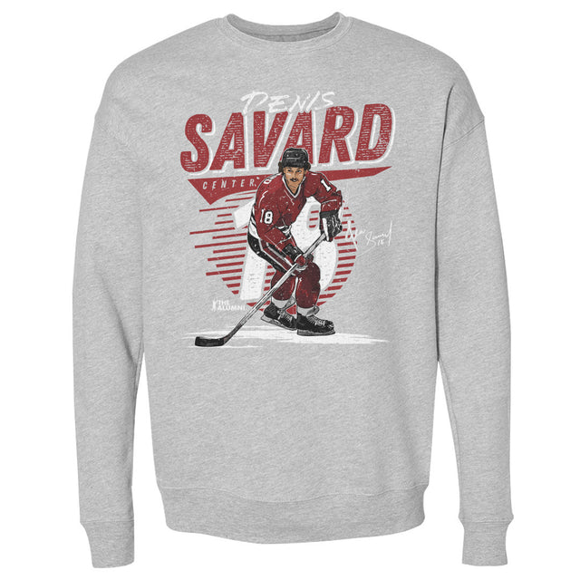 Denis Savard Men's Crewneck Sweatshirt | 500 LEVEL