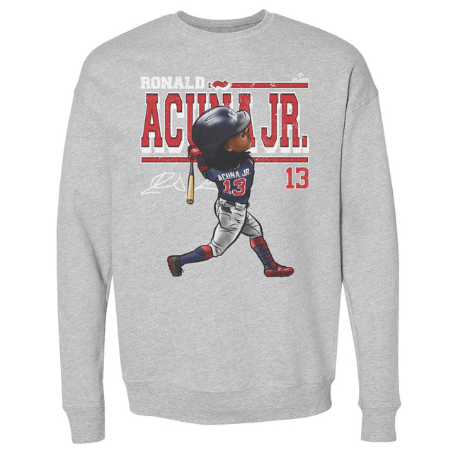 Ronald Acuna Jr. Men's Crewneck Sweatshirt | 500 LEVEL