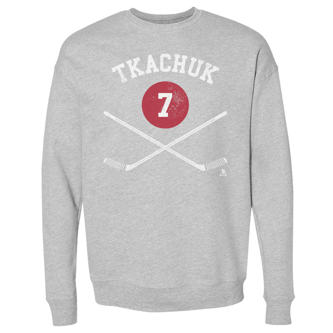 Brady Tkachuk Men&#39;s Crewneck Sweatshirt | 500 LEVEL