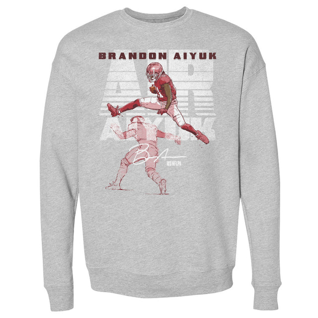 Brandon Aiyuk Men's Crewneck Sweatshirt | 500 LEVEL