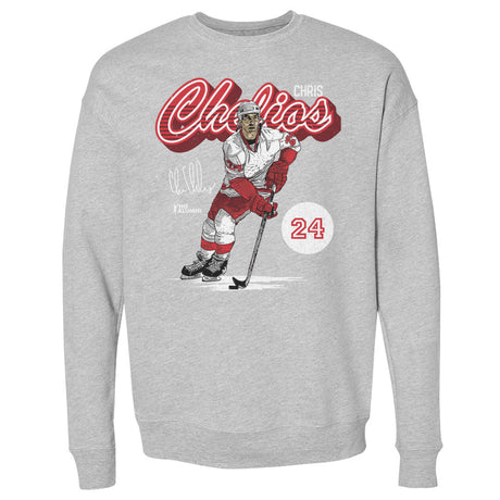 Chris Chelios Men's Crewneck Sweatshirt | 500 LEVEL