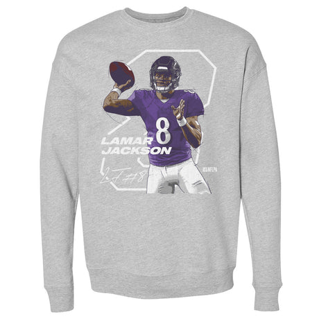 Lamar Jackson Men's Crewneck Sweatshirt | 500 LEVEL