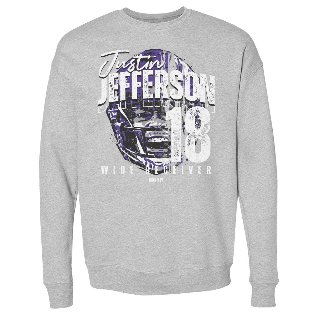 Justin Jefferson Men&#39;s Crewneck Sweatshirt | 500 LEVEL