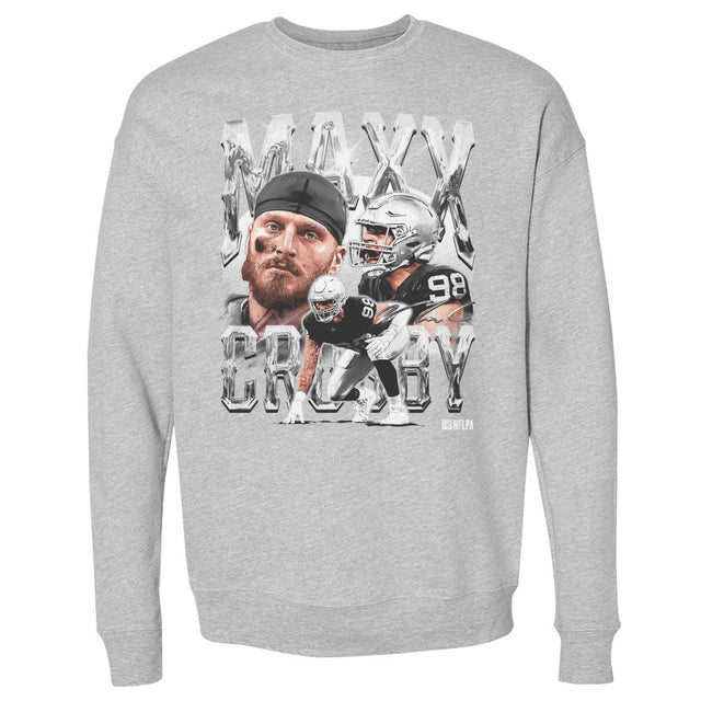 Maxx Crosby Men's Crewneck Sweatshirt | 500 LEVEL