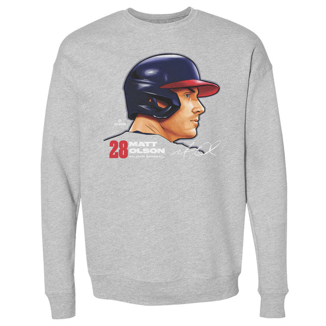 Matt Olson Men's Crewneck Sweatshirt | 500 LEVEL