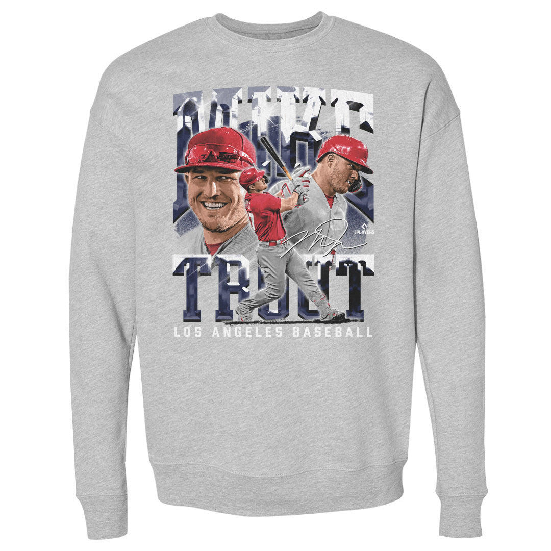 Mike Trout Men&#39;s Crewneck Sweatshirt | 500 LEVEL