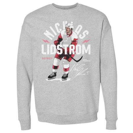 Nicklas Lidstrom Men's Crewneck Sweatshirt | 500 LEVEL