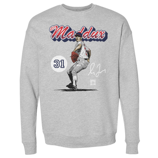 Greg Maddux Men's Crewneck Sweatshirt | 500 LEVEL
