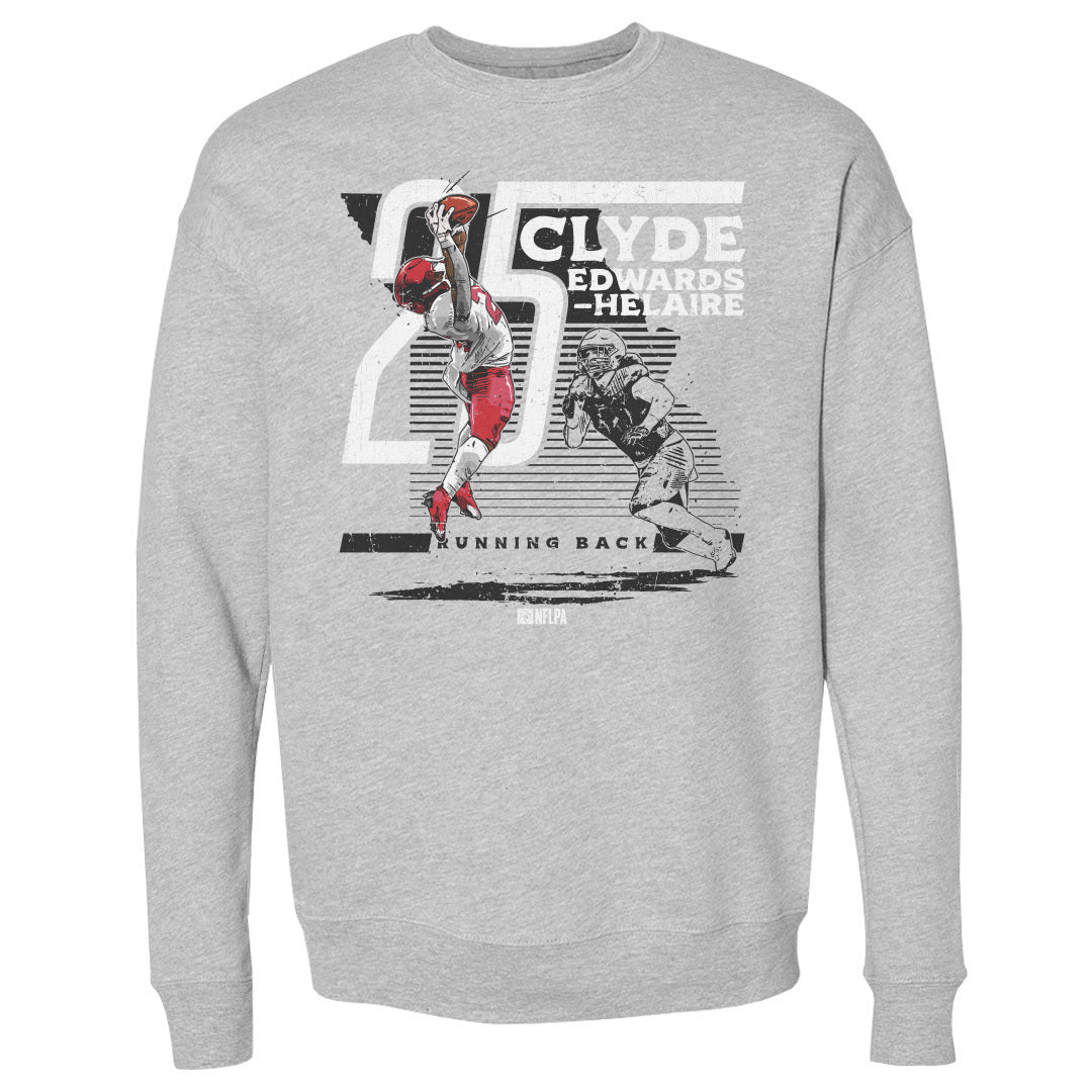 Clyde Edwards-Helaire Men&#39;s Crewneck Sweatshirt | 500 LEVEL