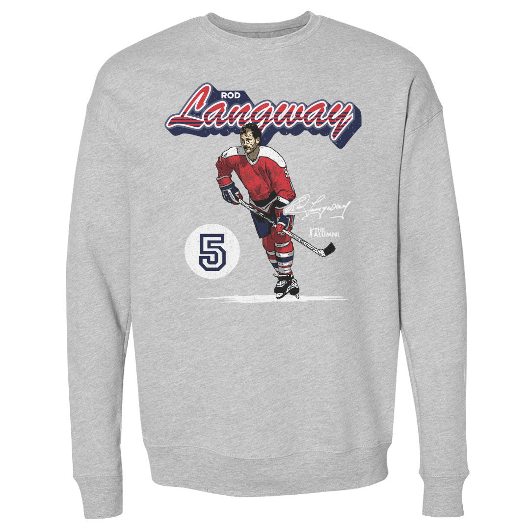 Rod Langway Men&#39;s Crewneck Sweatshirt | 500 LEVEL