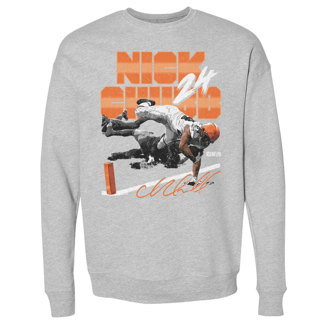 Nick Chubb Men&#39;s Crewneck Sweatshirt | 500 LEVEL