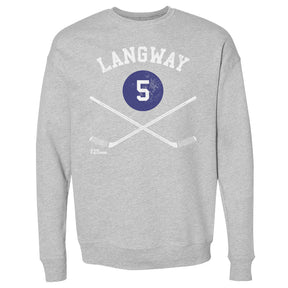 Rod Langway Men's Crewneck Sweatshirt | 500 LEVEL