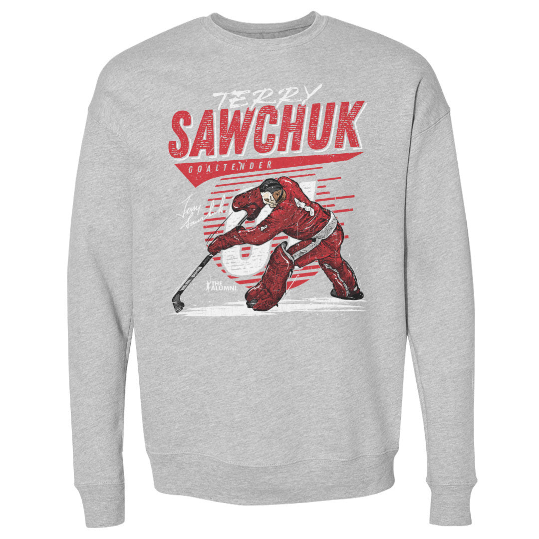 Terry Sawchuk Men&#39;s Crewneck Sweatshirt | 500 LEVEL