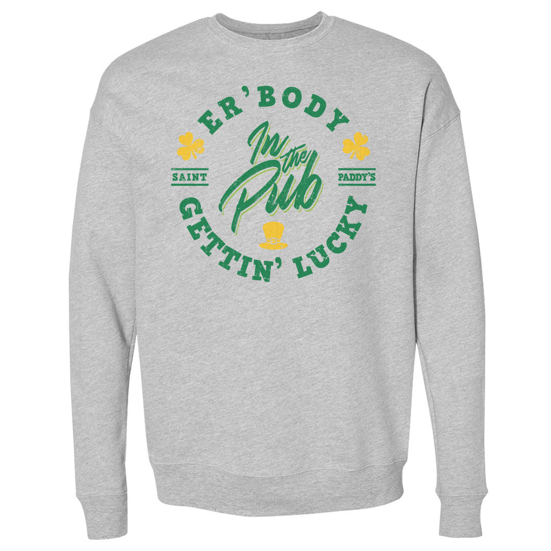 St. Patrick&#39;s Day Men&#39;s Crewneck Sweatshirt | 500 LEVEL