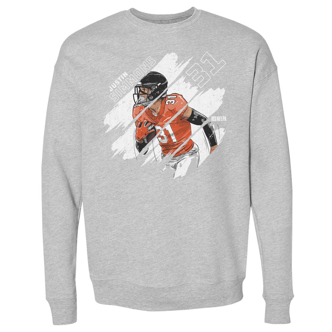 Justin Simmons Men&#39;s Crewneck Sweatshirt | 500 LEVEL
