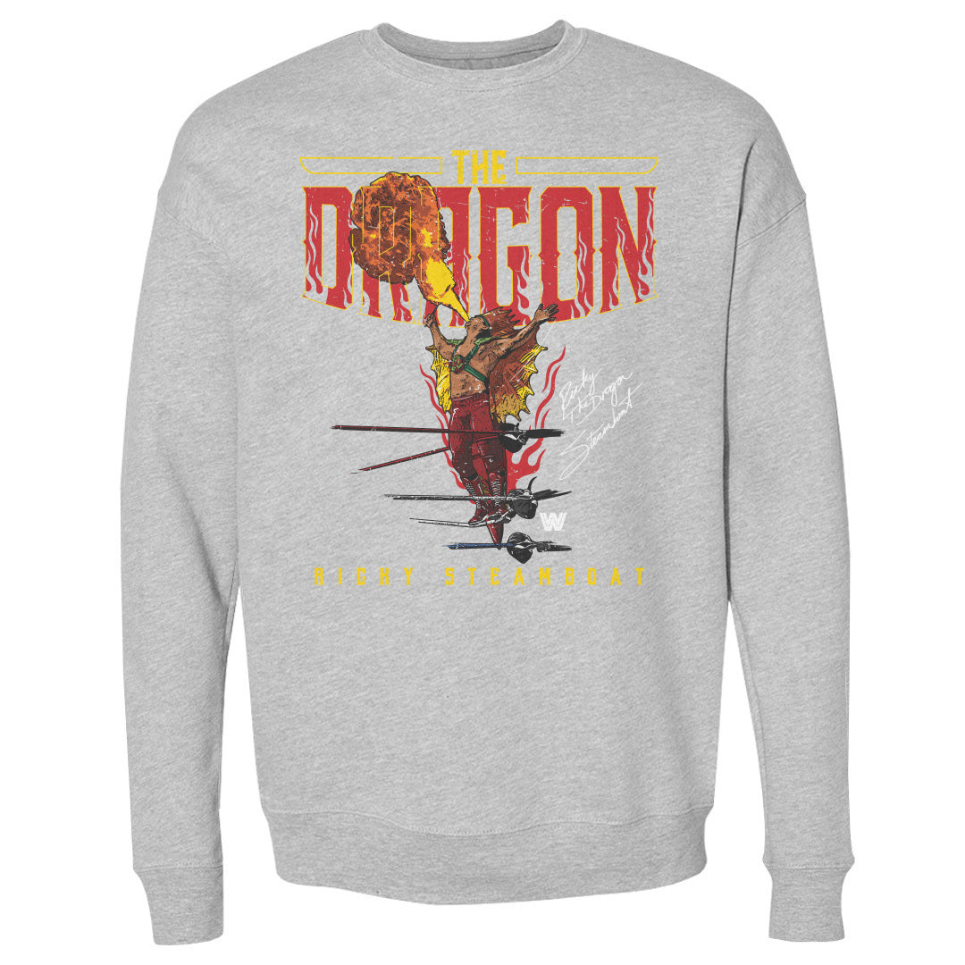 Ricky The Dragon Steamboat Men's Crewneck Sweatshirt | 500 LEVEL