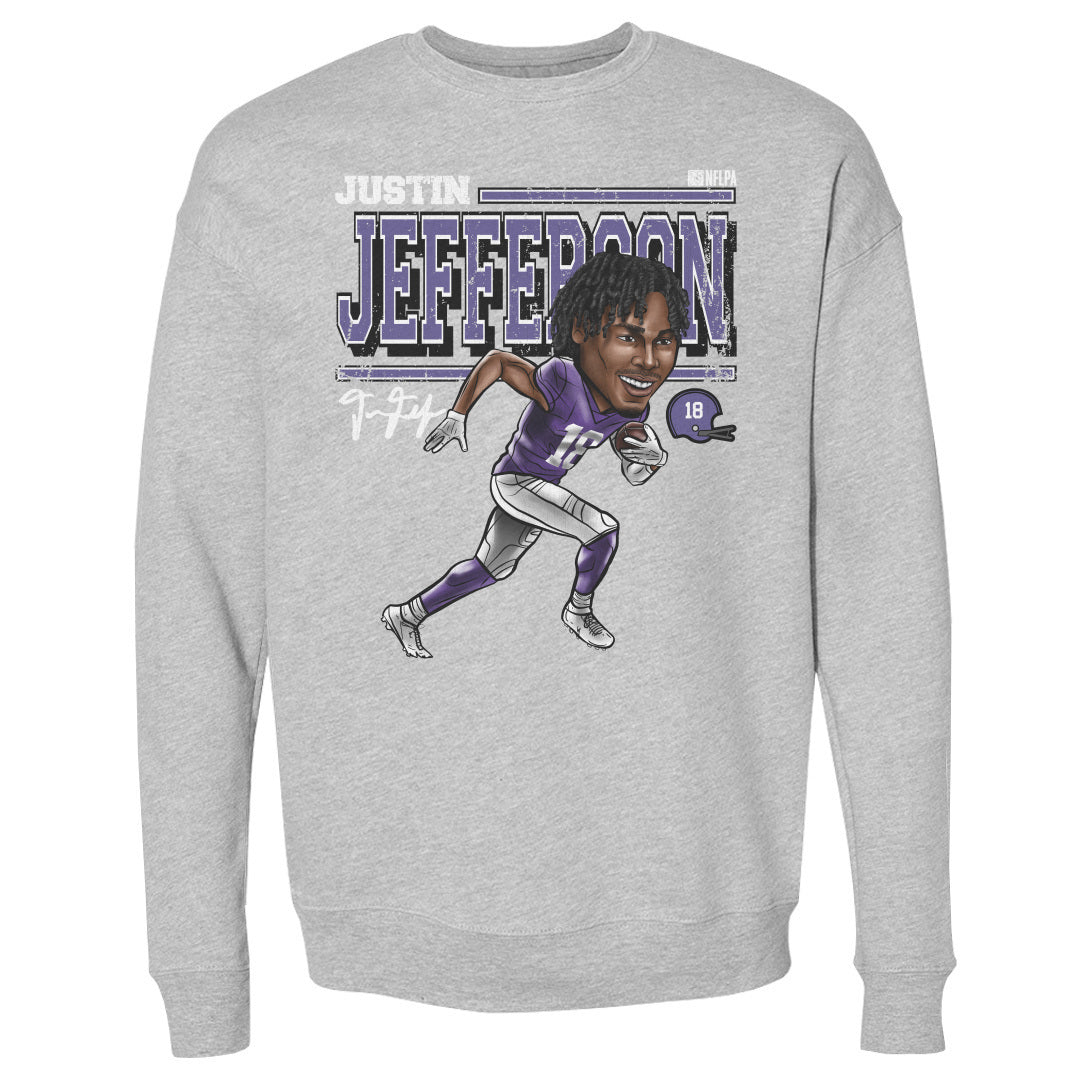 Justin Jefferson Men's Crewneck Sweatshirt | 500 LEVEL
